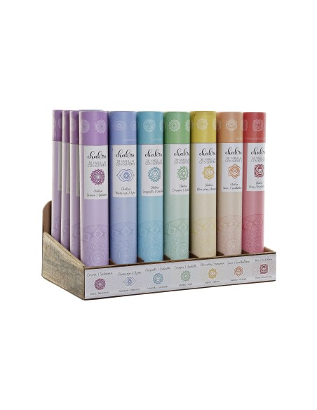 INCIENSO VARILLA SET 30 AROMA 35X19,5X29 CHAKRAS 7