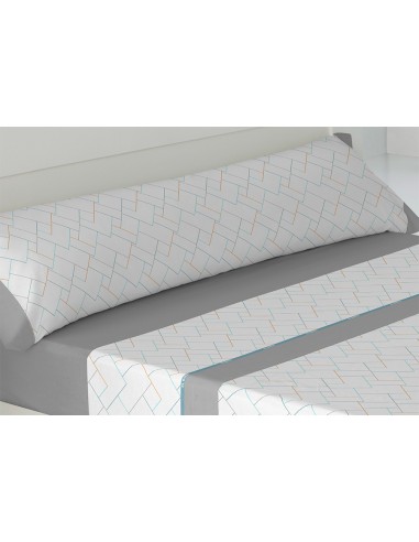 J.Sábana Estampada 30/27 EL BARCO Pollock gris 200