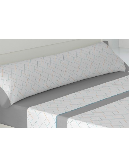 J.Sábana Estampada 30/27 EL BARCO Pollock gris 200