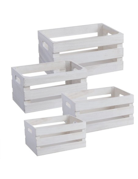 CAJAS MADERA BLANCA