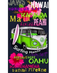 TOALLA PLAYA MICROFIBRA HAWAI SUN & SURF