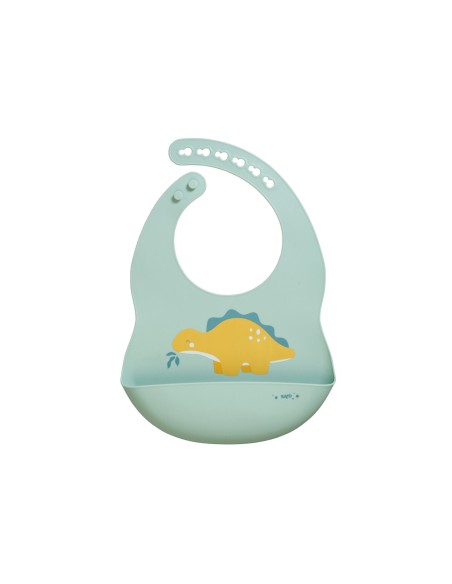 Babero Silicona con Bolsillo SARO Hunter Dino 16623