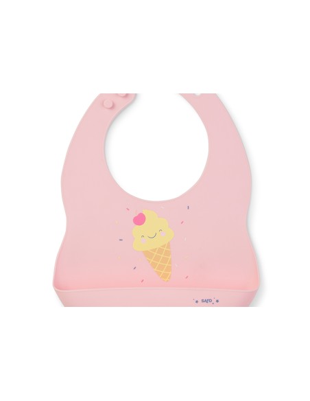 Babero Silicona con Bolsillo SARO Ice-Creams 16626