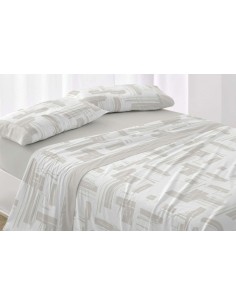 JUEGO DE SABANAS TELA 142 SALVIA BURRITO BLANCO