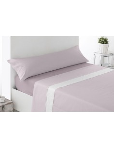 JUEGO DE SABANAS TELA BRIAS ROSA MIRACLE CAMA 90