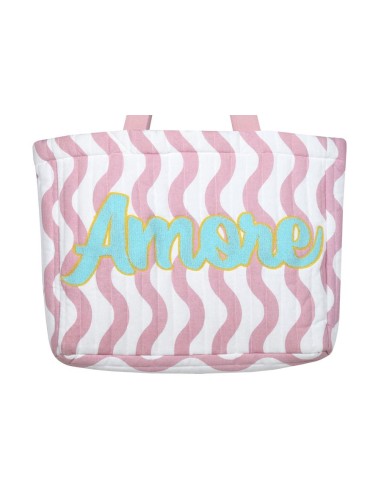 Bolso Playa 44x35cm Algodón STOF Acolchado Amore
