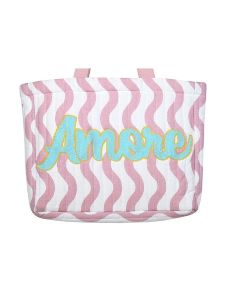 Bolso Playa 44x35cm Algodón STOF Acolchado Amore